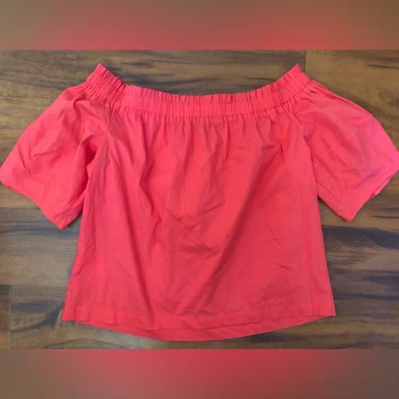 Coral Off the shoulder Blouse Size Medium - Picture 3 of 5